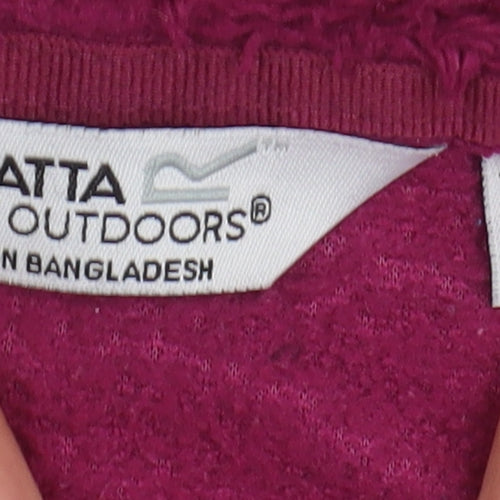 Regatta Girls Purple Puffer Jacket, 11 Years, Polyester, Zip
