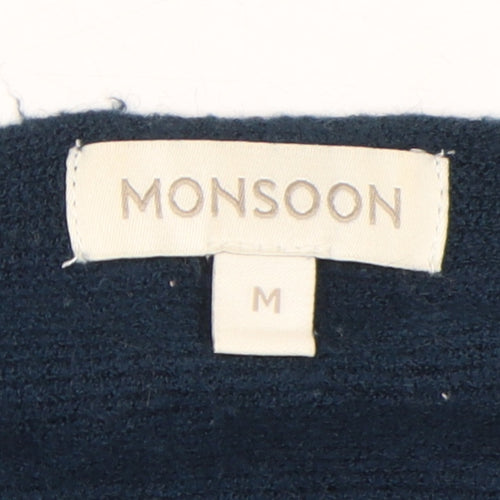 Monsoon Women's Blue Cardigan M Lightweight Casual