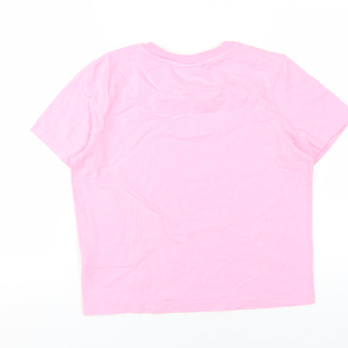 Fila Women's XS Pink Basic T-Shirt, Crew Neck Casual