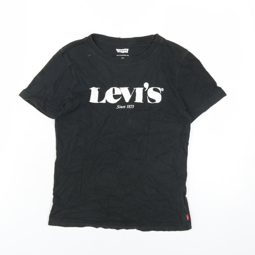 Levi's Boys Black Logo T-Shirt Short Sleeve Size 10 Years