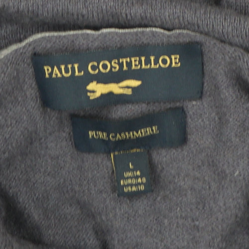 Paul Costelloe Grey Cashmere Women's Dress, Size 14