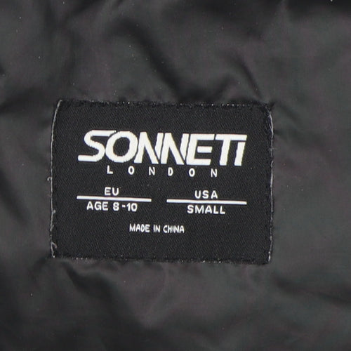 Sonneti Boys Grey Puffer Jacket, 8-10 Years, Hooded, Lined
