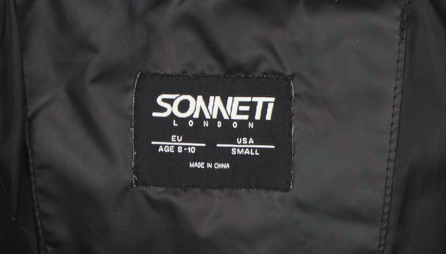 Sonneti Boys Grey Puffer Jacket, 8-10 Years, Hooded, Lined