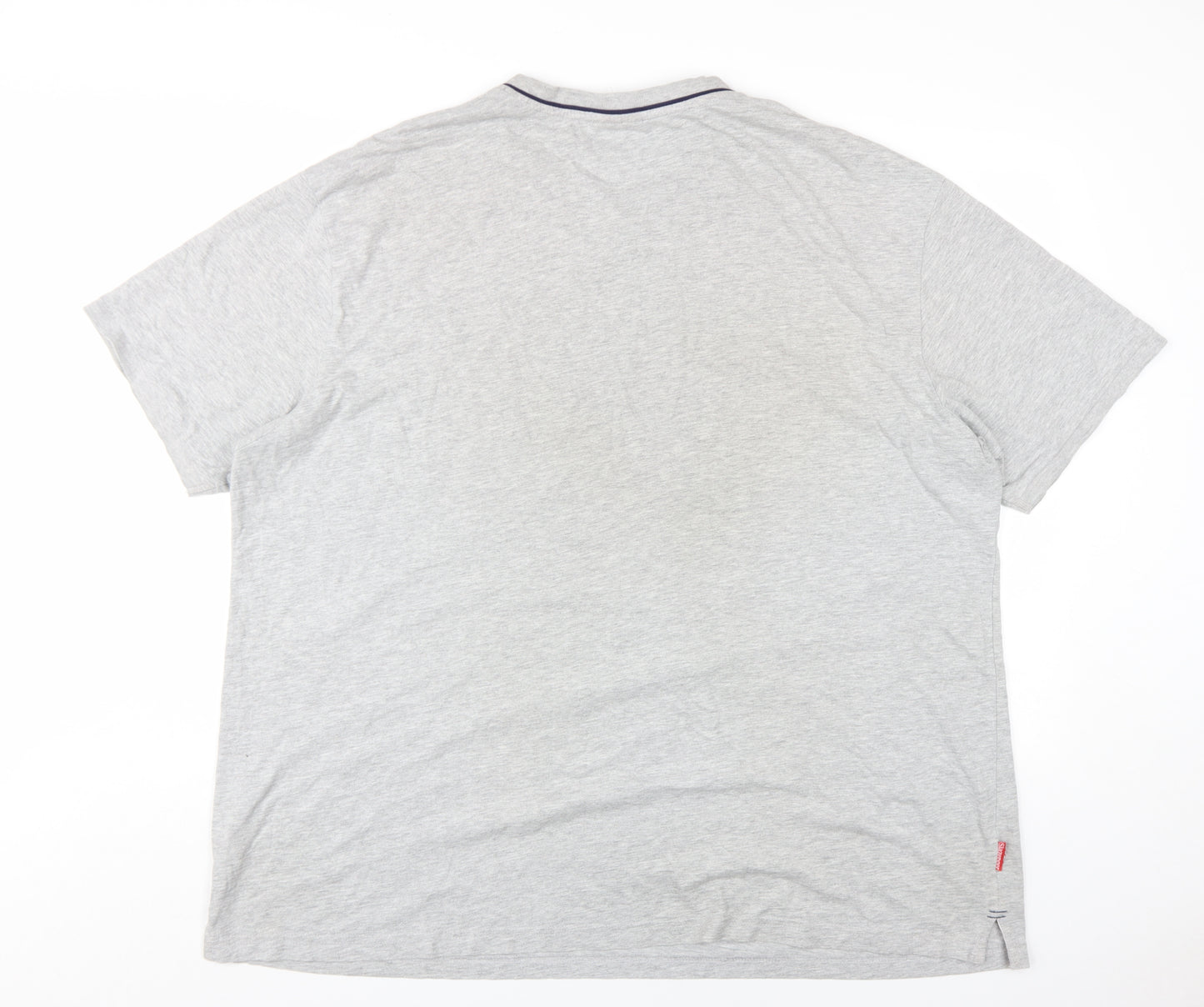 Slazenger Men's Grey V-Neck T-Shirt 4XL