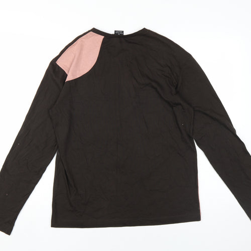 Paul Smith Unisex Black S Colourblock Long Sleeve T-Shirt