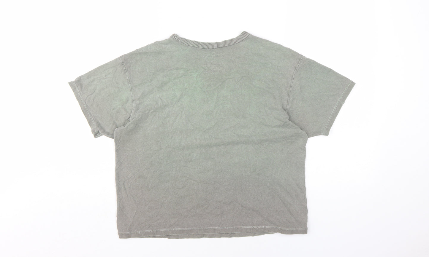 Rolling Stones Unisex Green Music T-Shirt Size S