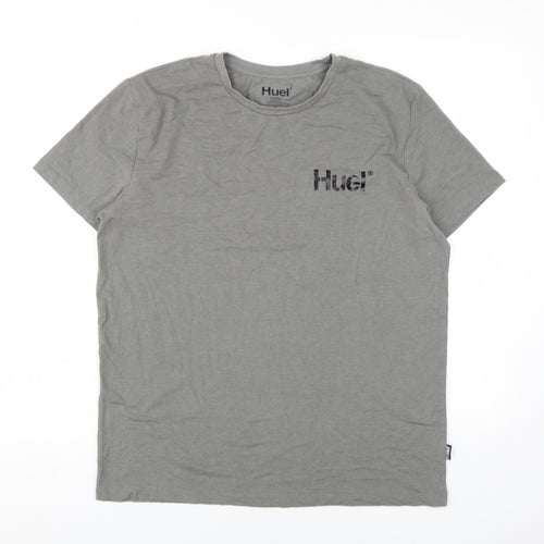 Huel Grey Men's Crew Neck T-Shirt, Size L