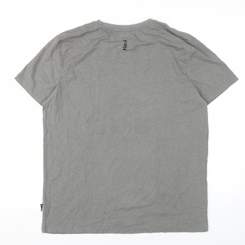 Huel Grey Men's Crew Neck T-Shirt, Size L