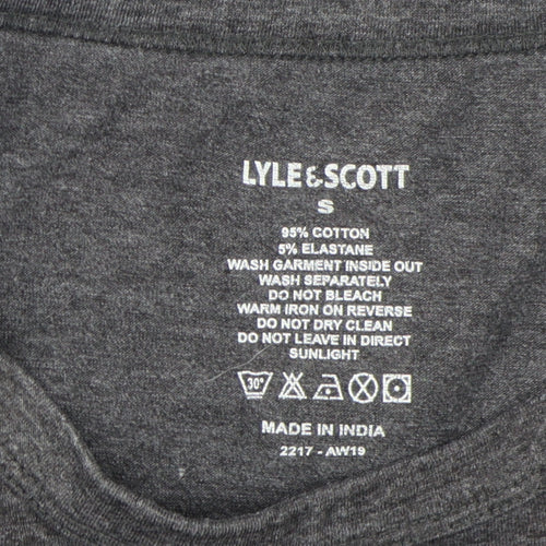 Lyle & Scott Men's Grey Crew Neck T-Shirt Size S