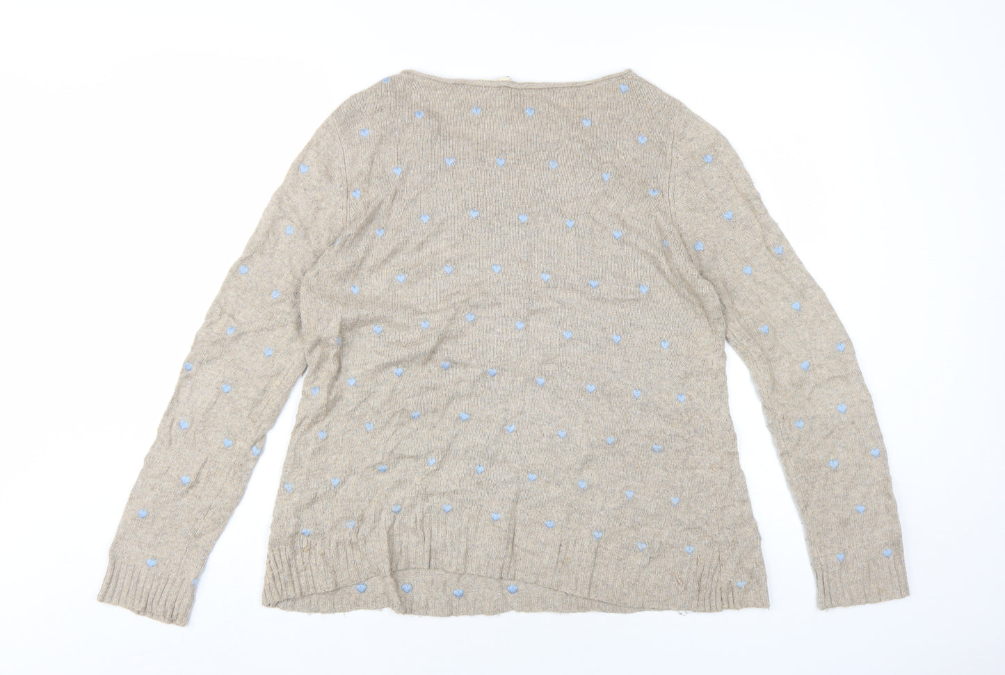 White Stuff Women's Beige Pullover Jumper, Size 12