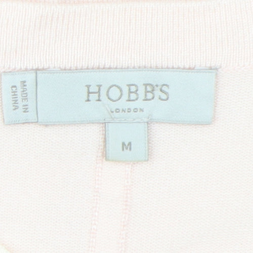 Hobbs Women's Pink Cardigan Knit Size M Casual