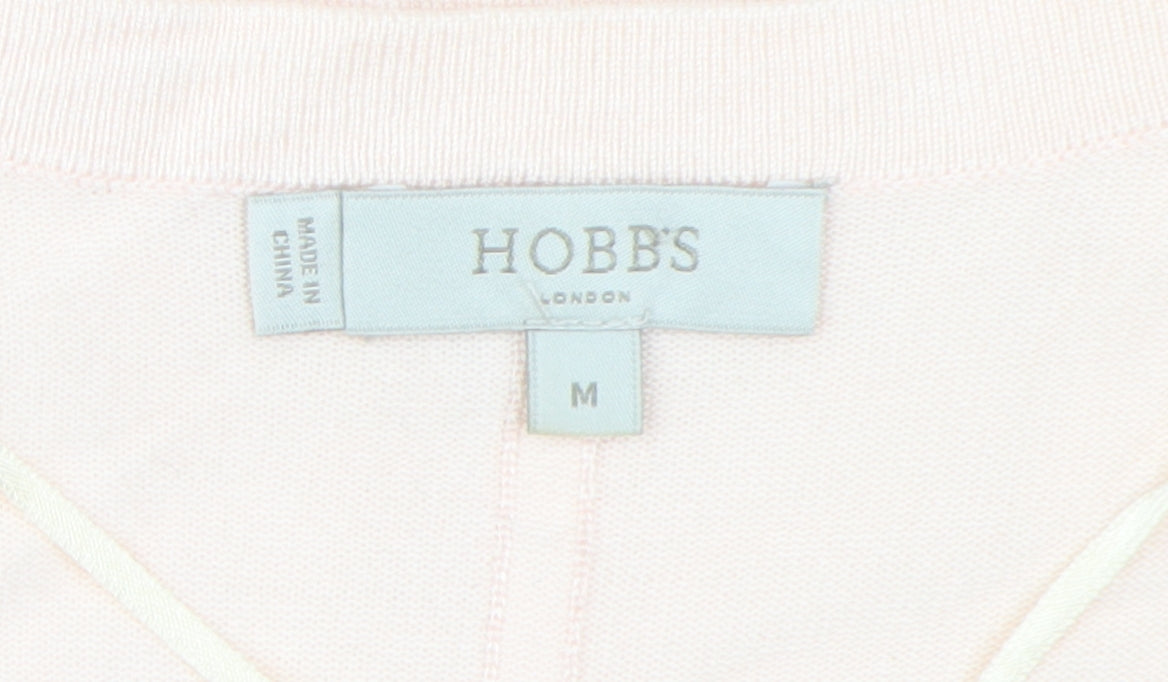 Hobbs Women's Pink Cardigan Knit Size M Casual