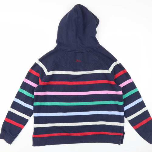 Joules Women's Multicoloured Striped Pullover Hoodie Size 12