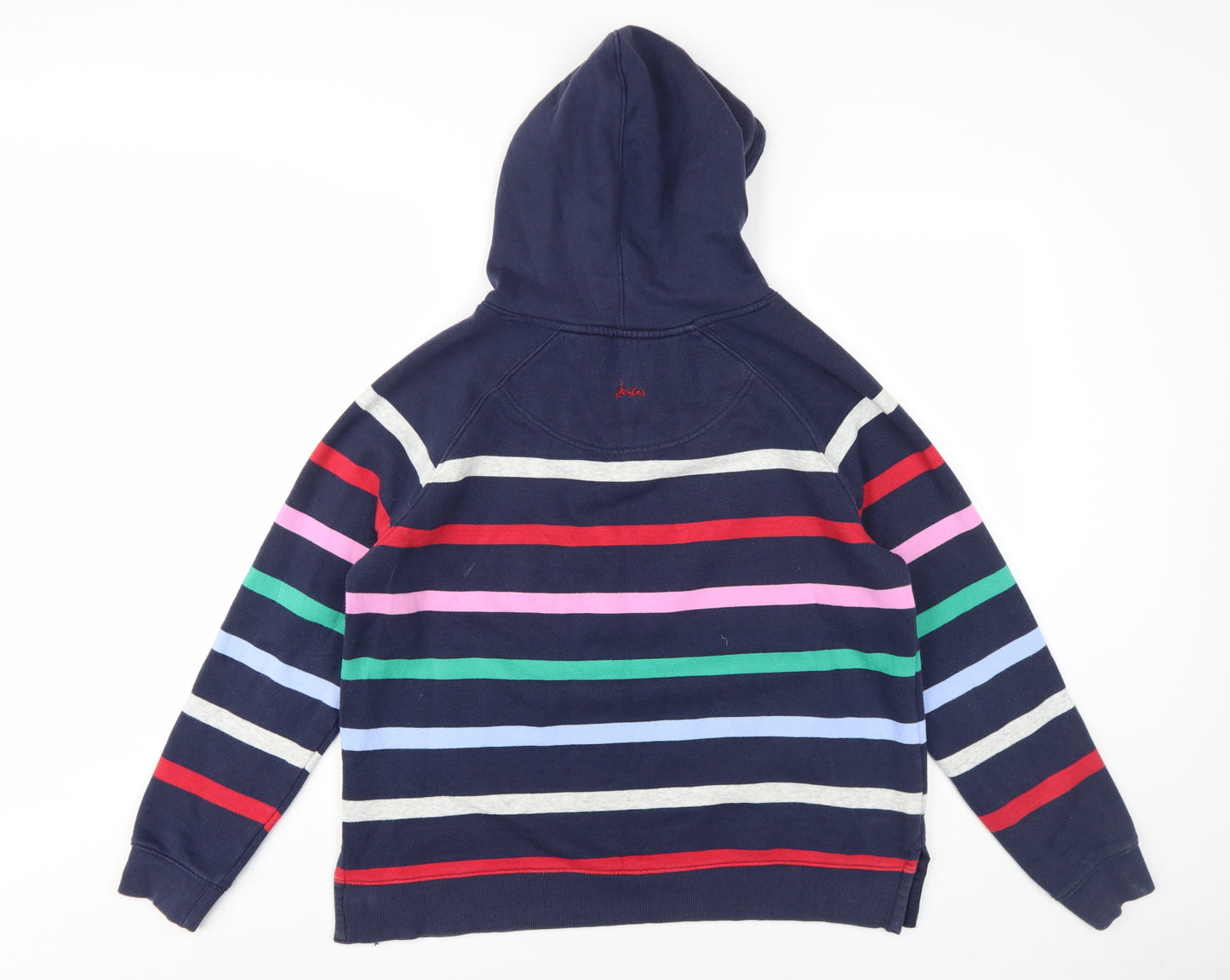 Joules Women's Multicoloured Striped Pullover Hoodie Size 12