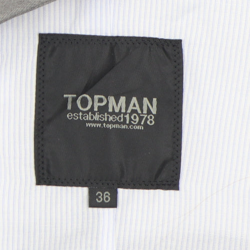 Topman Men's Grey Suit Waistcoat, Size 36R, Excellent