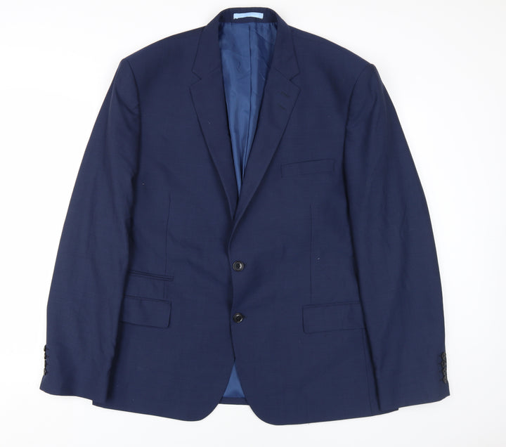 Marks and Spencer Men's Blue Blazer, Size 38S, Regular Fit