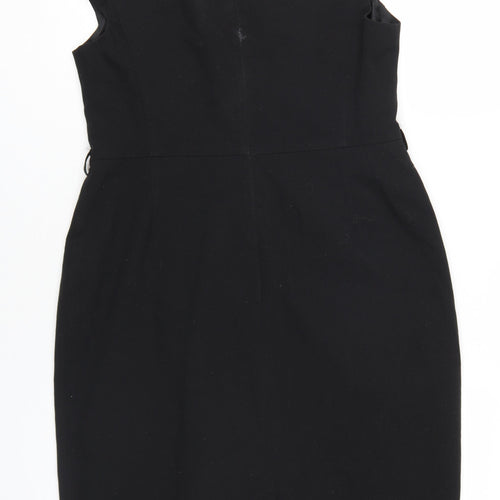 Debenhams Petite Black Sheath Dress, Size 14 Women