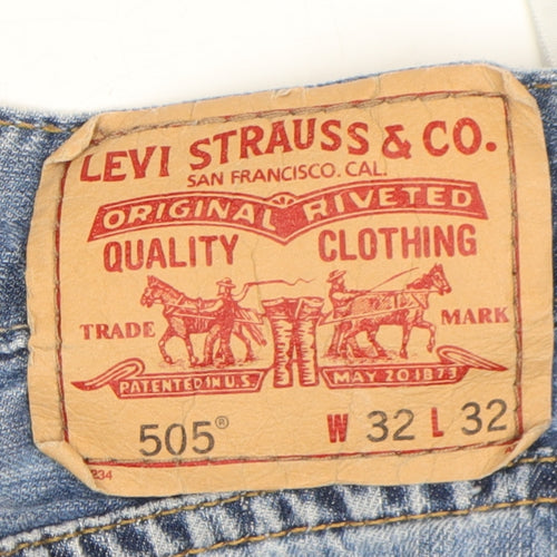 Levi's Men's Blue Denim Shorts, Regular, Size 32