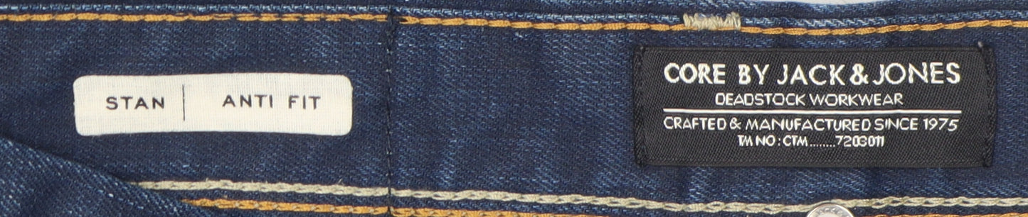Jack & Jones Men's Blue Straight Jeans 32