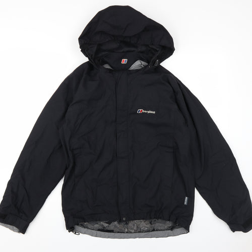 Berghaus Men's Black Hooded Windbreaker Jacket S