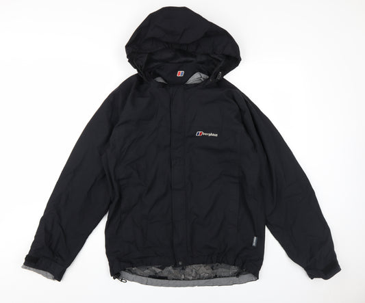 Berghaus Men's Black Hooded Windbreaker Jacket S