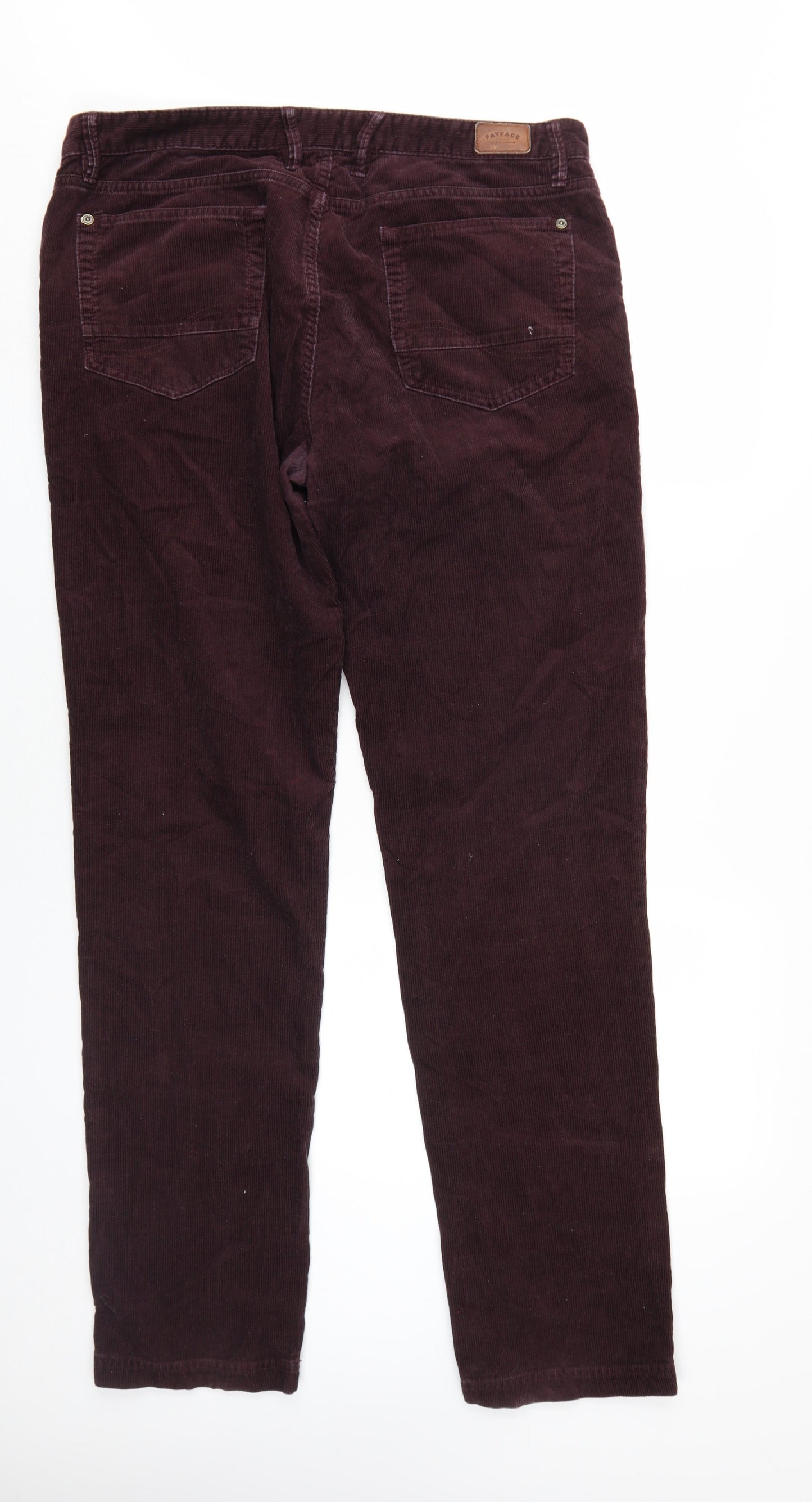 FatFace Men's Red Slim Fit Corduroy Chinos
