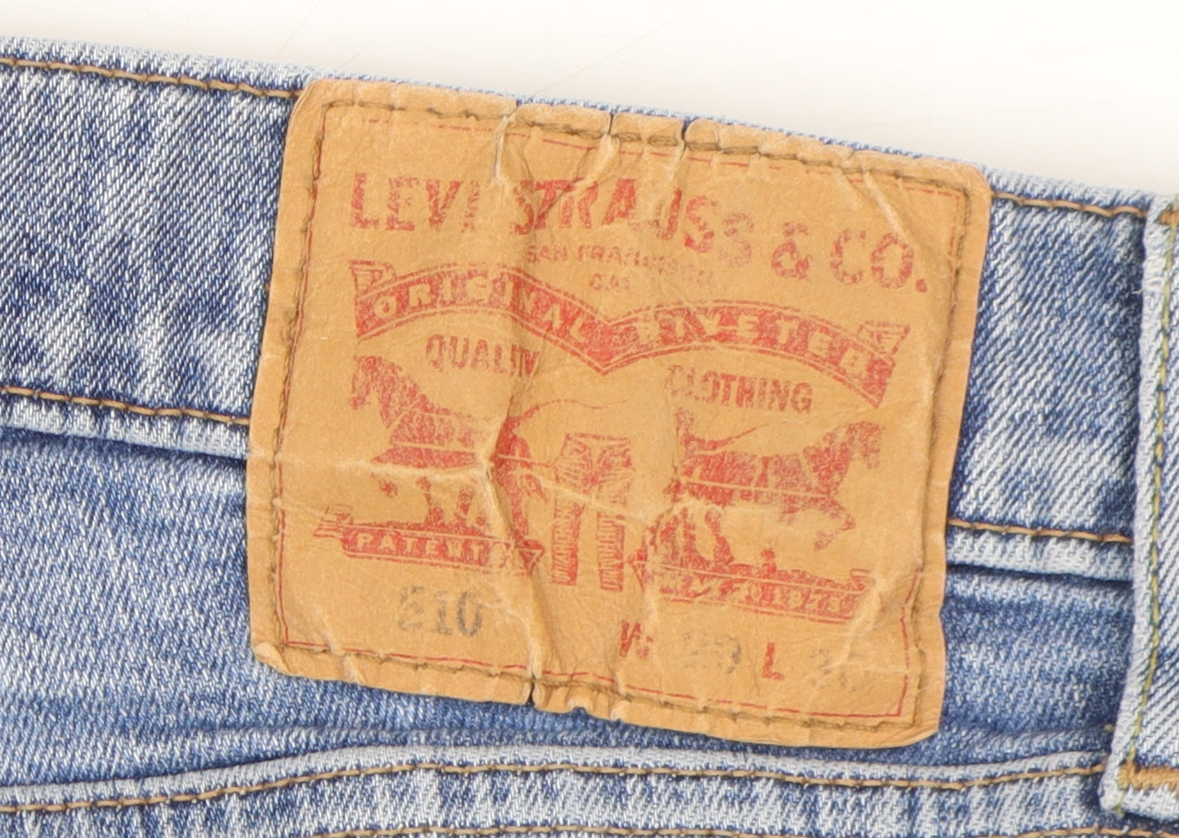 Levi's Men's Blue Straight Leg Jeans, Size L, Regular Fit