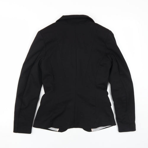 H&M Women's Black Slim Fit Suit Jacket, Size 6