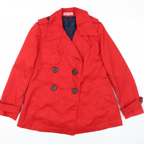 Actress Princess Women's Red Pea Coat Size S