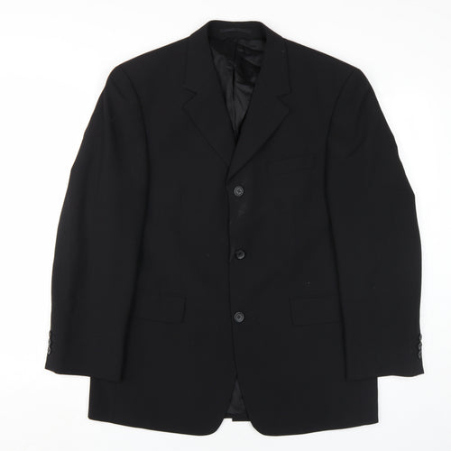 Tom English Men's Black Blazer, Size 38S, Classic Style