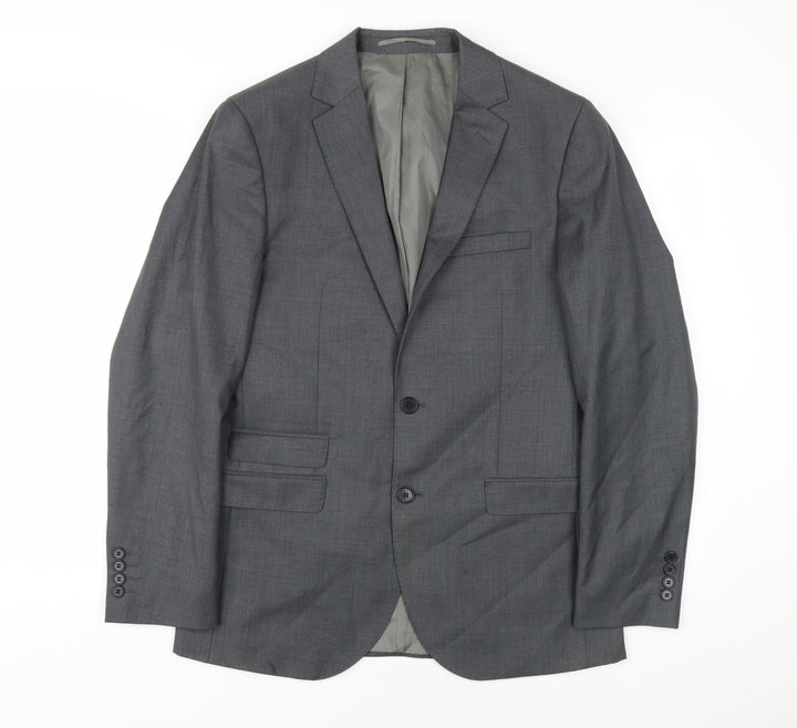 French Connection Men's Grey Slim Fit Blazer, Chest 40R