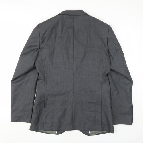 French Connection Men's Grey Slim Fit Blazer, Chest 40R