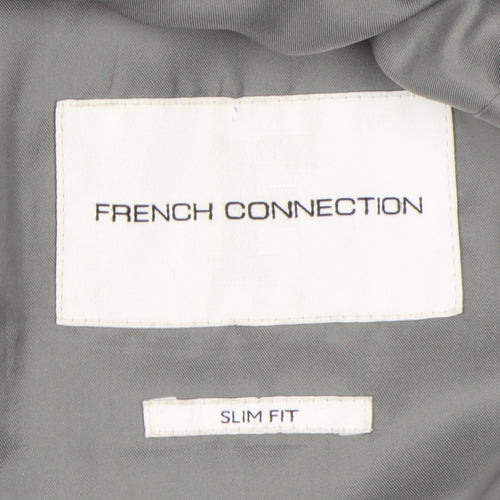 French Connection Men's Grey Slim Fit Blazer, Chest 40R