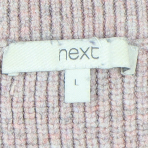 Next Women's Pink V-Neck Pullover Jumper Size 16