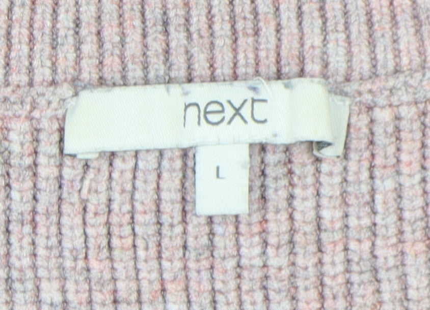 Next Women's Pink V-Neck Pullover Jumper Size 16