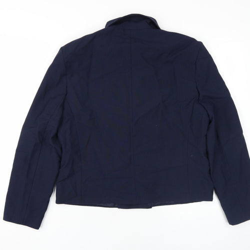 Yessica Women's Blue Double Breasted Suit Jacket 14