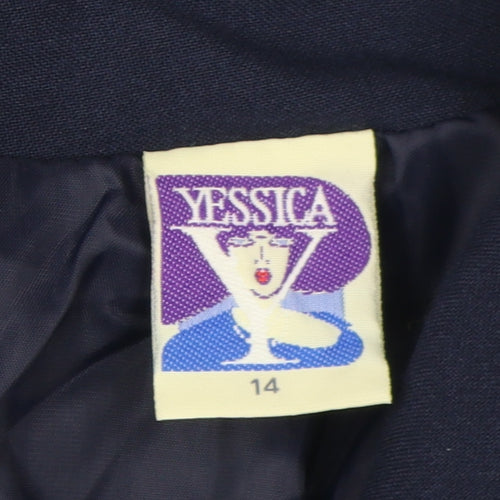 Yessica Women's Blue Double Breasted Suit Jacket 14
