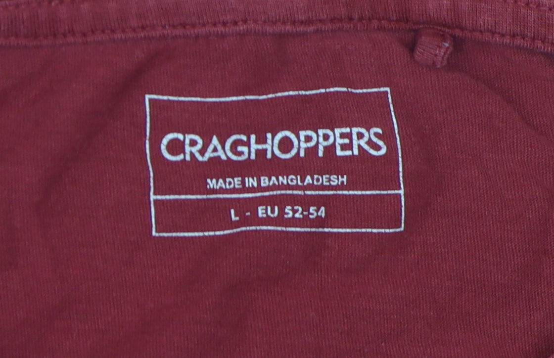 Craghoppers Men's Red Graphic Nature T-Shirt Size L