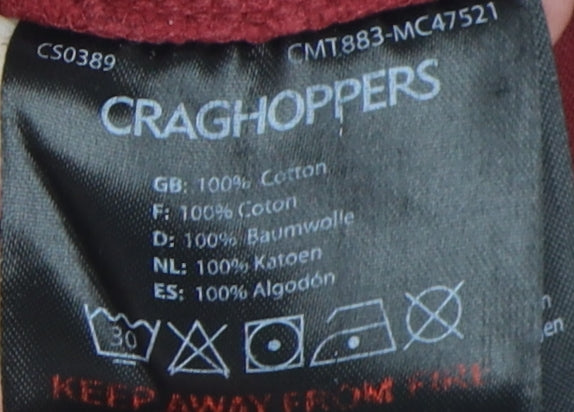 Craghoppers Men's Red Graphic Nature T-Shirt Size L