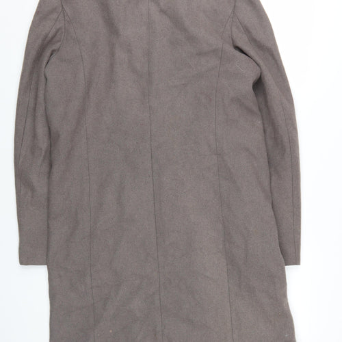 New Look Men's Brown Wool Overcoat - Size M