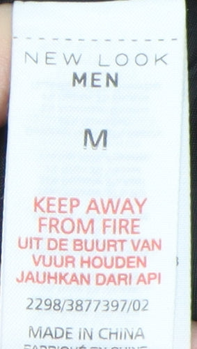 New Look Men's Brown Wool Overcoat - Size M