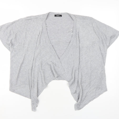M&Co Women's Grey V-Neck Cardigan 2XL, Casual Style