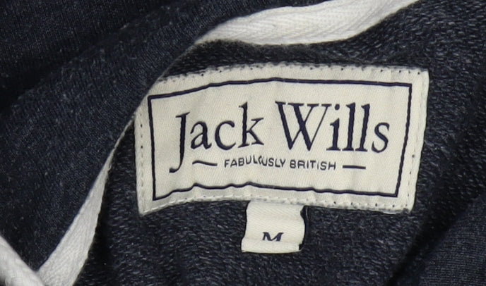 Jack Wills Men's Blue Hoodie M Pullover with Logo