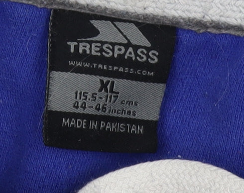 Trespass Men's Blue XL Full Zip Hoodie