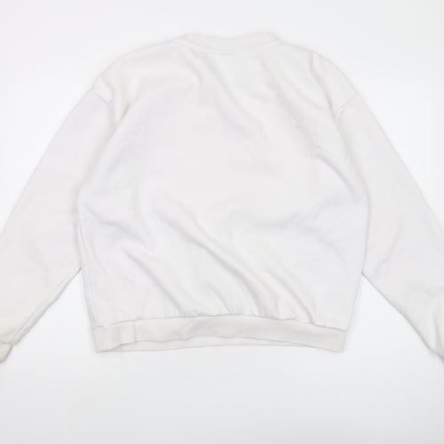 Fila Unisex Adults White Pullover Sweatshirt L