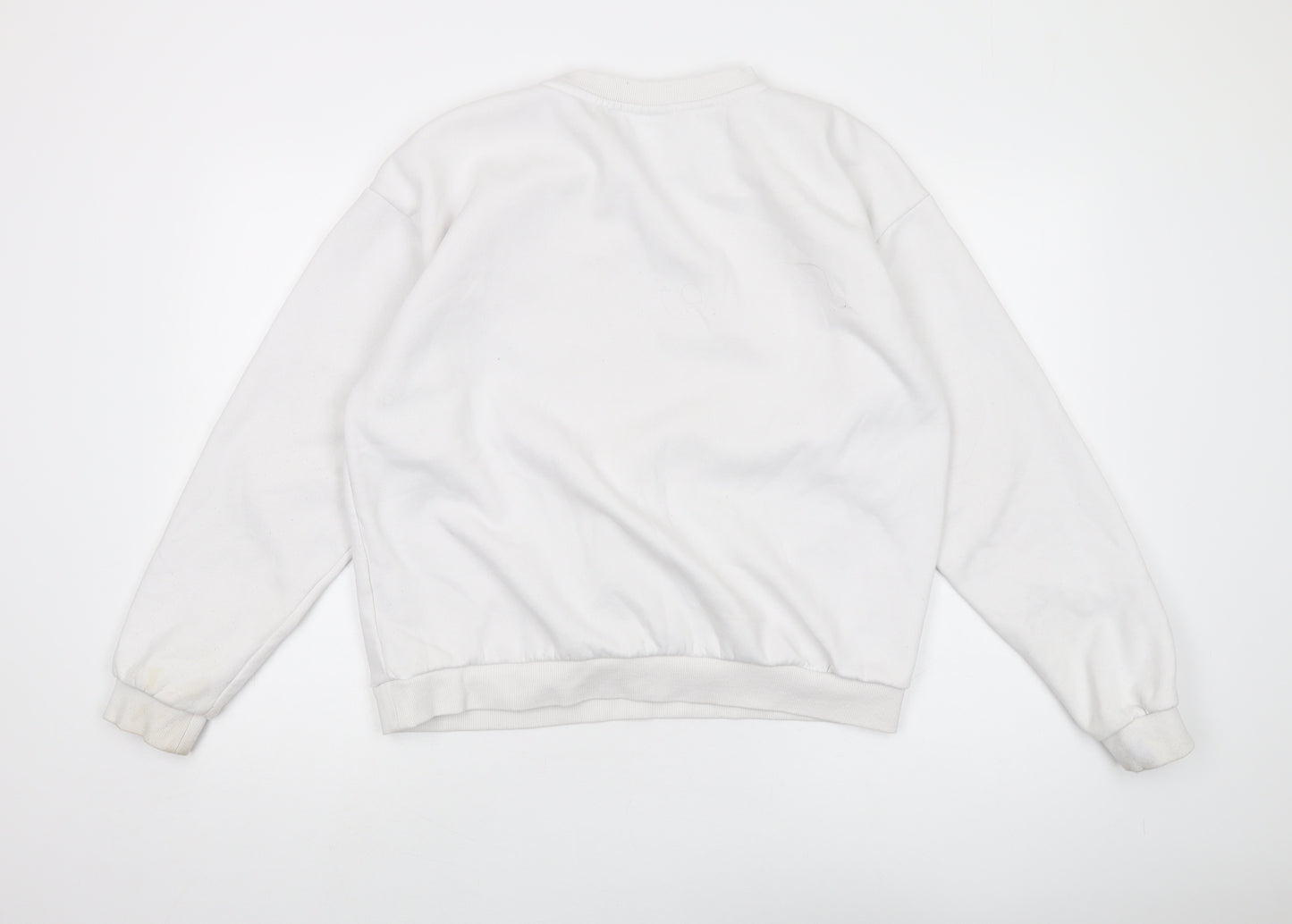 Fila Unisex Adults White Pullover Sweatshirt L