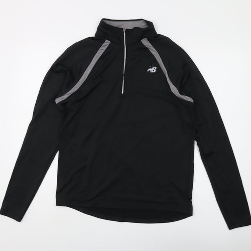 New Balance Men's Black 1/4 Zip Sweatshirt S