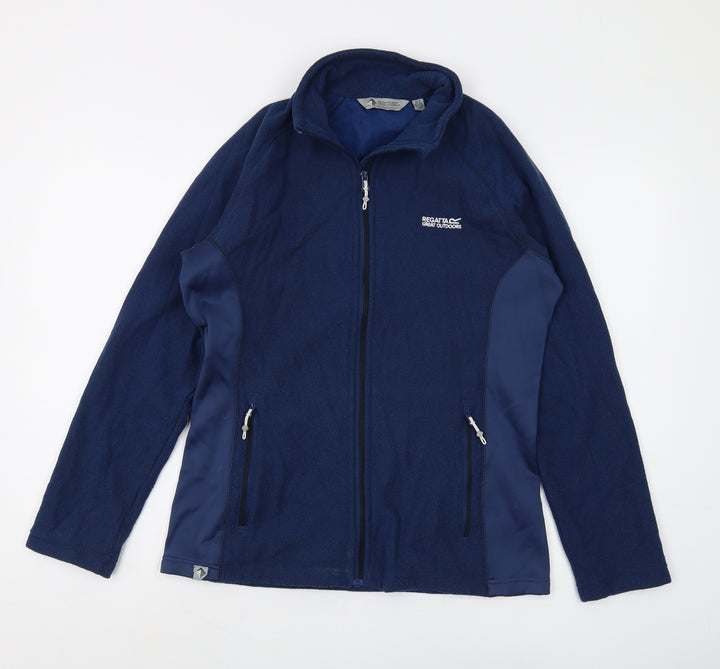Regatta Blue Full Zip Fleece Sweatshirt Unisex UK 12