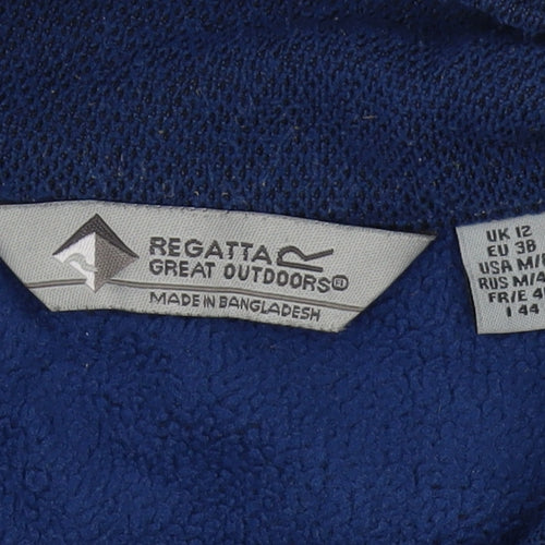 Regatta Blue Full Zip Fleece Sweatshirt Unisex UK 12