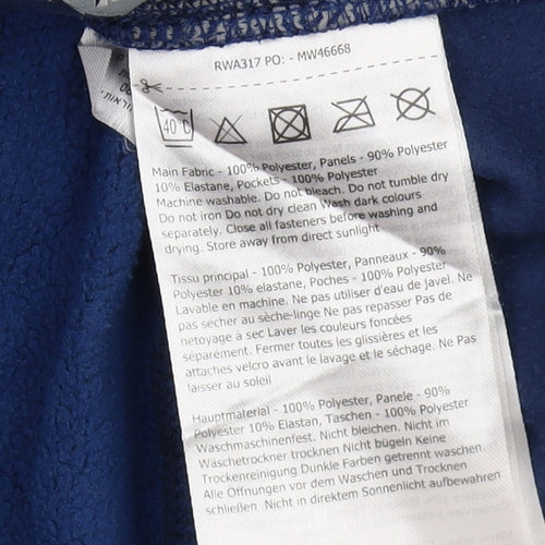 Regatta Blue Full Zip Fleece Sweatshirt Unisex UK 12